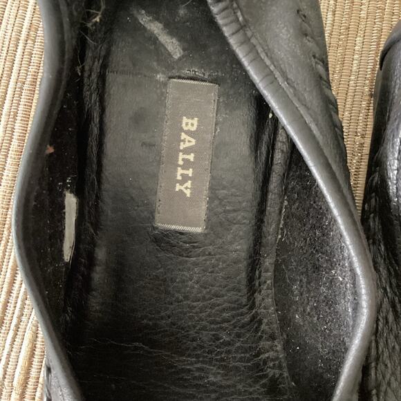 BALLY Men’s Black Leather Loafer Dress Shoes - 10 - Picture 5 of 6